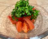 美肌サラダ⭐︎トマトとパセリ⭐︎日焼け後に◯作り方4写真