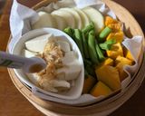 蒸篭で作ろ！温野菜と鶏むねチーズ大葉巻き作り方1写真