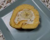 バナナチーズクリームロールケーキ作り方17写真