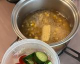 ぷるんと涼やか夏野菜とえびのジュレサラダ作り方3写真