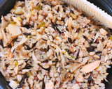 秋に！鮭とひじきと舞茸の炊き込みご飯作り方6写真