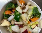 お一人様梅クリーム味根菜たっぷり野菜炒作り方12写真