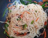 夏の夕飯！小松菜コンビーフチャンプル素麺作り方5写真