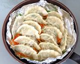フライパンdeもちもち蒸し餃子作り方8写真