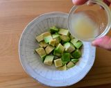 えびとアボカドのジェノベーゼ風パスタ作り方3写真