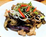 豚こまと茄子のごま油ポン酢炒め作り方9写真