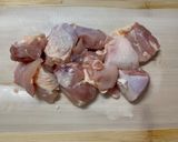 鶏もも肉とエビと夏野菜のココナッツカレー作り方1写真