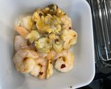 パクチーとエビのペペロンチーノ作り方3写真