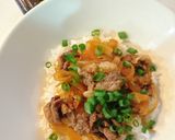 味研焼肉生だれでレンチン甲州ワインビーフ牛丼作り方8写真