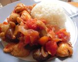 簡単本格的☆なすとチキンのトマト煮☆作り方6写真