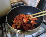 お弁当に。パプリカの粉チーズ炒め作り方2写真