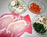 ポークソテー　とほうれん草クリームソース作り方1写真
