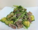 豆苗とアボカドのペペロンチーノ作り方4写真