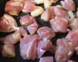 鶏とさつま芋のマスタードポン酢炒め作り方1写真