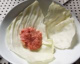ロールしないギョウザ型ロールキャベツ作り方3写真