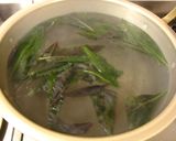 夏秋限定のお楽しみ！紫色の金時草ご飯♪作り方3写真