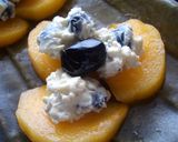 黒豆チｰズを柿に乗せて作り方5写真