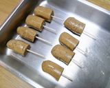 大豆ミートのソーセージでアメリカンドッグ作り方1写真