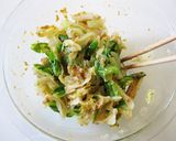 キャベツのニンニクごま味噌あえ作り方5写真