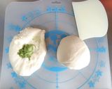 黒豆入り☆渦巻き抹茶食パン作り方2写真
