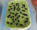 黒豆入り☆渦巻き抹茶食パン作り方5写真