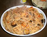 チキンのトマトソース煮パスタ作り方5写真