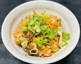 サンマ缶ときのこの炊き込みご飯作り方7写真