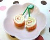 キャラおかず＊カニカマとチーズまきまき♬作り方8写真
