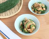 焼肉のたれで！ゴーヤとささみのごま油風味作り方6写真