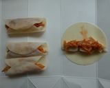 サラダチキンとキムチの棒餃子作り方3写真