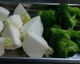 牡蠣と冬野菜の豆乳チャウダー作り方2写真