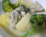 牡蠣と冬野菜の豆乳チャウダー作り方8写真
