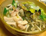 旨味たっぷり♪あさりと手羽元の塩バター鍋作り方4写真