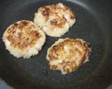 簡単☆れんこんとエビのヘルシーハンバーグ作り方2写真