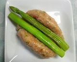 アスパラガスのつくね巻き焼き作り方3写真