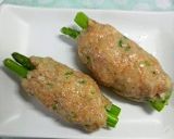 アスパラガスのつくね巻き焼き作り方4写真