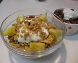 我が家の朝の定番♬欲張りなシリアル丼♬作り方8写真