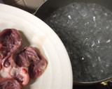もずく　と　鶏レバー（ハツ）の和え物作り方2写真