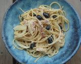 ◕黒豆とベーコンの豆乳クリームパスタ◕作り方4写真