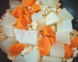 大根の鶏そぼろ煮作り方3写真