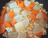 大根の鶏そぼろ煮作り方5写真
