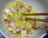 簡単☆卵とご飯のお好み焼き作り方1写真