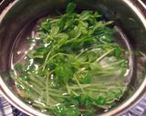豆苗と卵のスープ作り方3写真