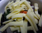 黒豆と野菜の和風チーズ蒸し作り方4写真
