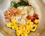 ウインナー☆卵☆クリチ☆大葉うめ柚子胡椒おむすび作り方7写真