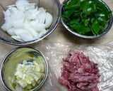 【農家のレシピ】焼き肉スパゲティ作り方1写真