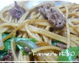 【農家のレシピ】焼き肉スパゲティ作り方6写真