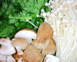 すき焼きの材料で牛肉のにんにく醤油炒め作り方1写真