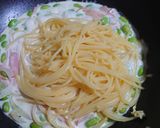 ♬枝豆とロースハムの濃厚クリームパスタ♬作り方4写真