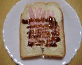 サクサク　シンプルハムトースト♪作り方3写真